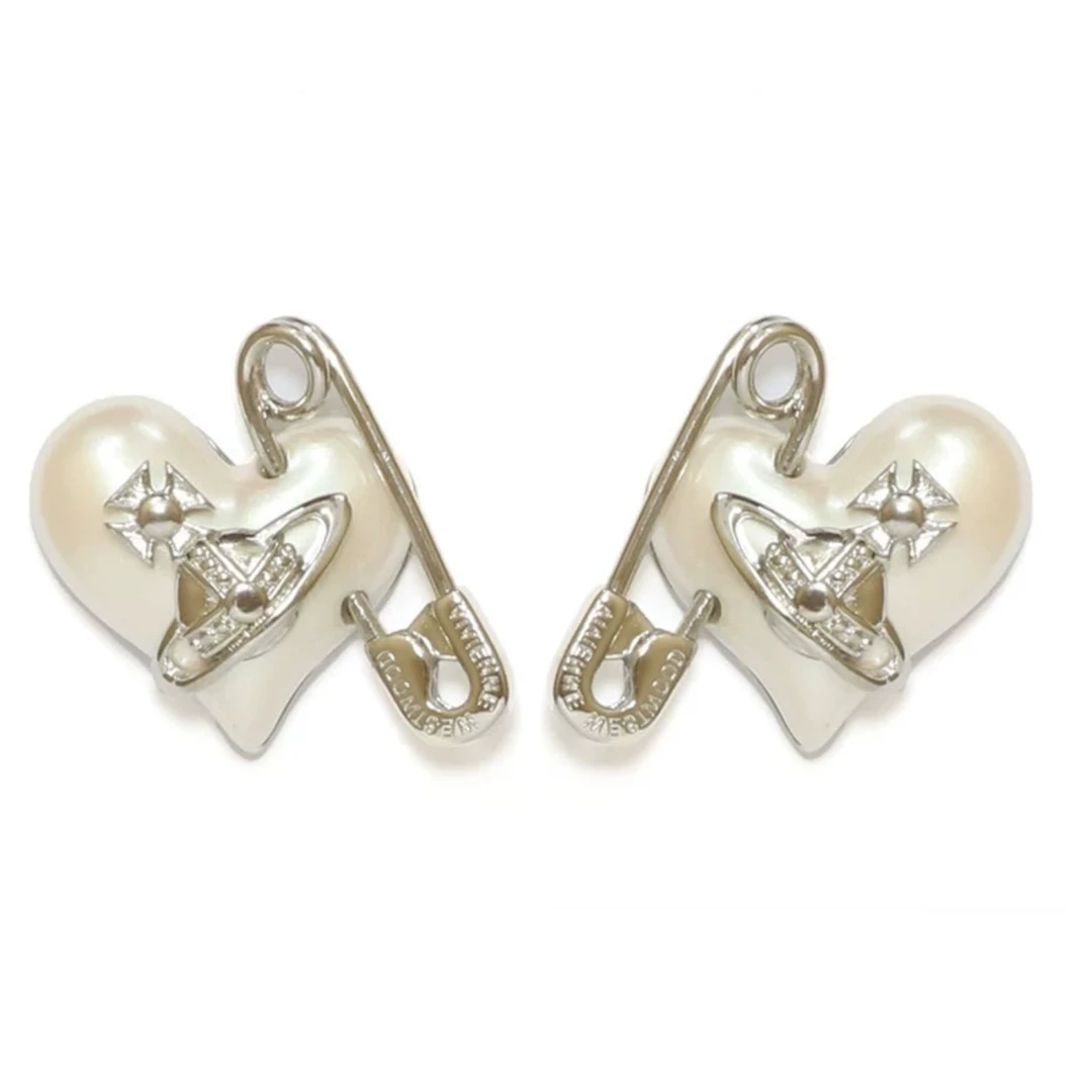 Vivienne Westwood ORIETTA 别针心形珍珠银色6201032K-02P103-IM