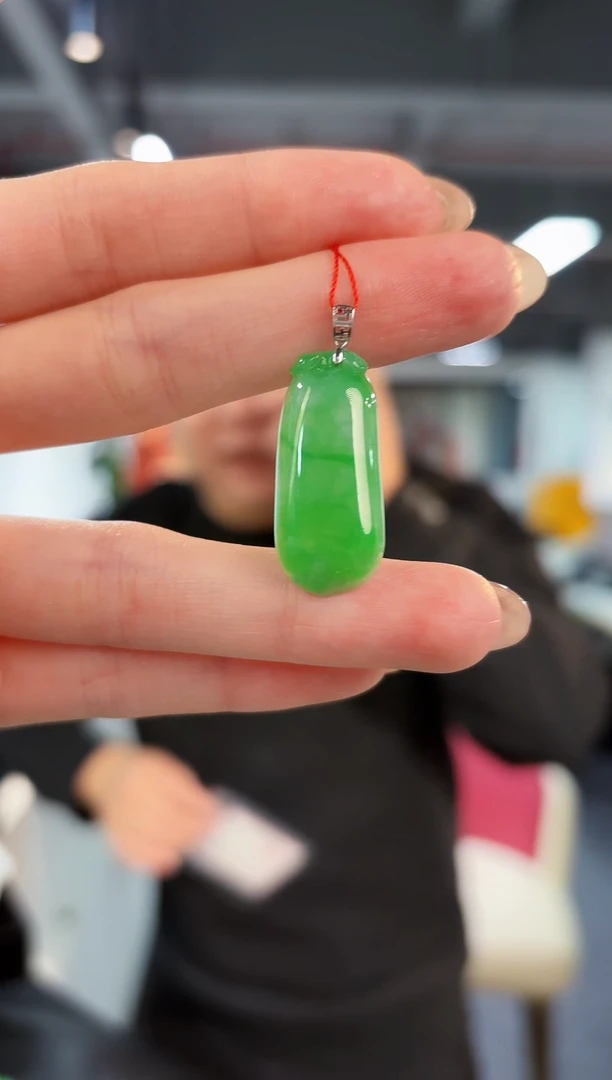 【闪购商品】翡翠颈饰18K金镶嵌缅料A货/支持复检/一件