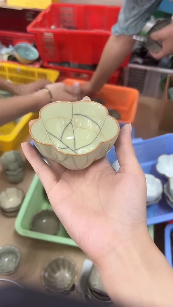 龙泉云间青瓷小米茶器