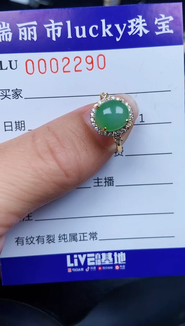 翡翠银S925镶嵌颈饰2290