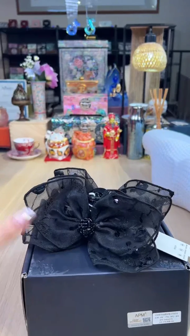 109.APM黑色伯爵玫瑰大号抓夹