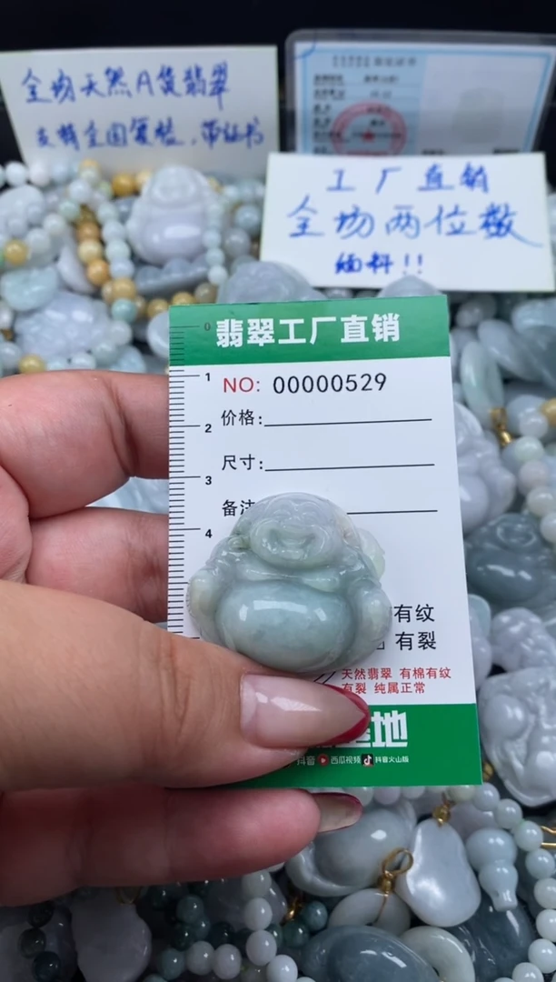 翡翠未镶嵌颈饰天然A货翡翠0529