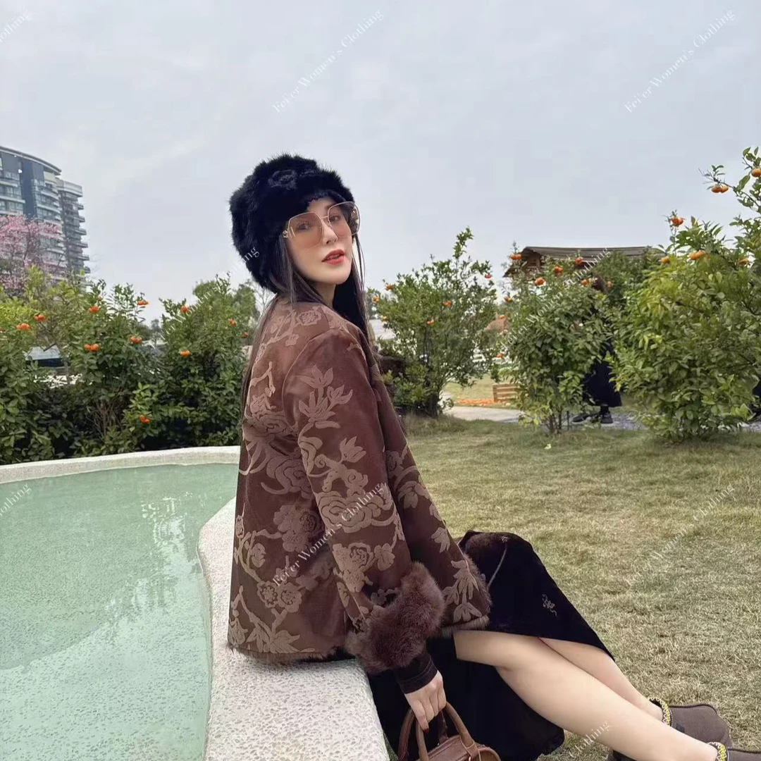 飞儿【云窗月户】轻奢休闲秋冬款保暖外套