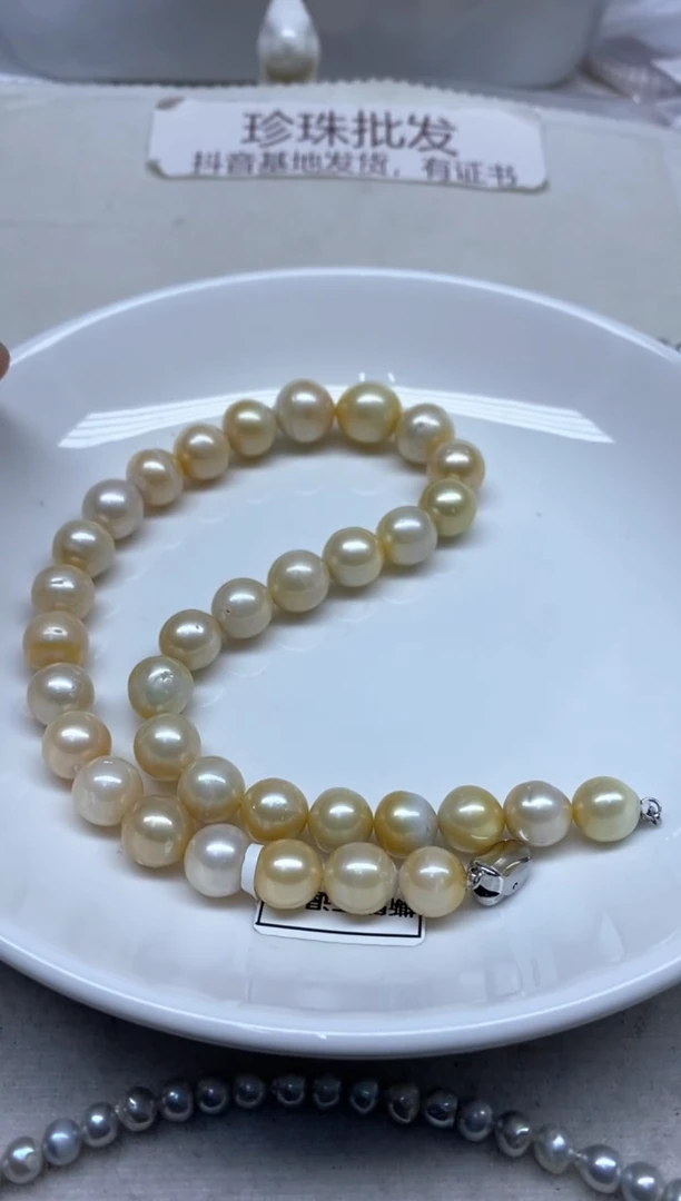 未镶嵌海水珍珠颈饰10-14