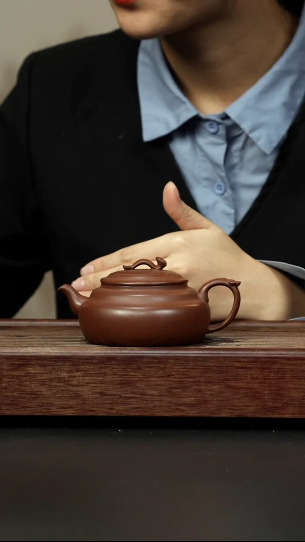 紫砂茶壶紫泥 玉如意