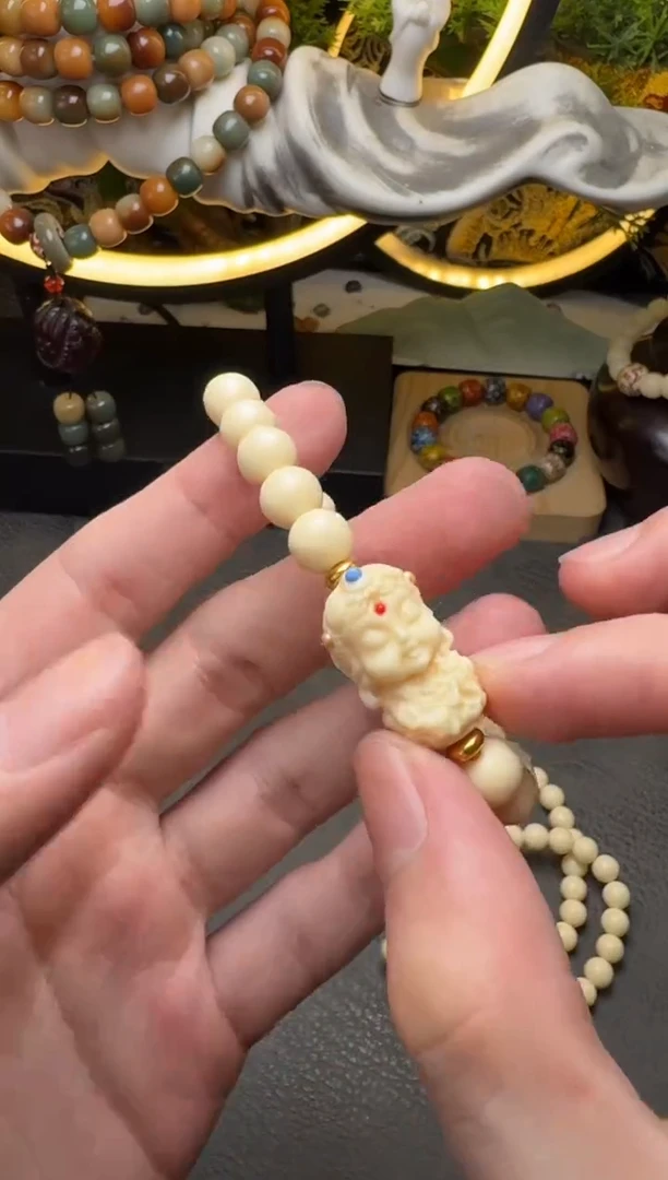 菩提根/象牙果手串A035象牙果圆珠配饰