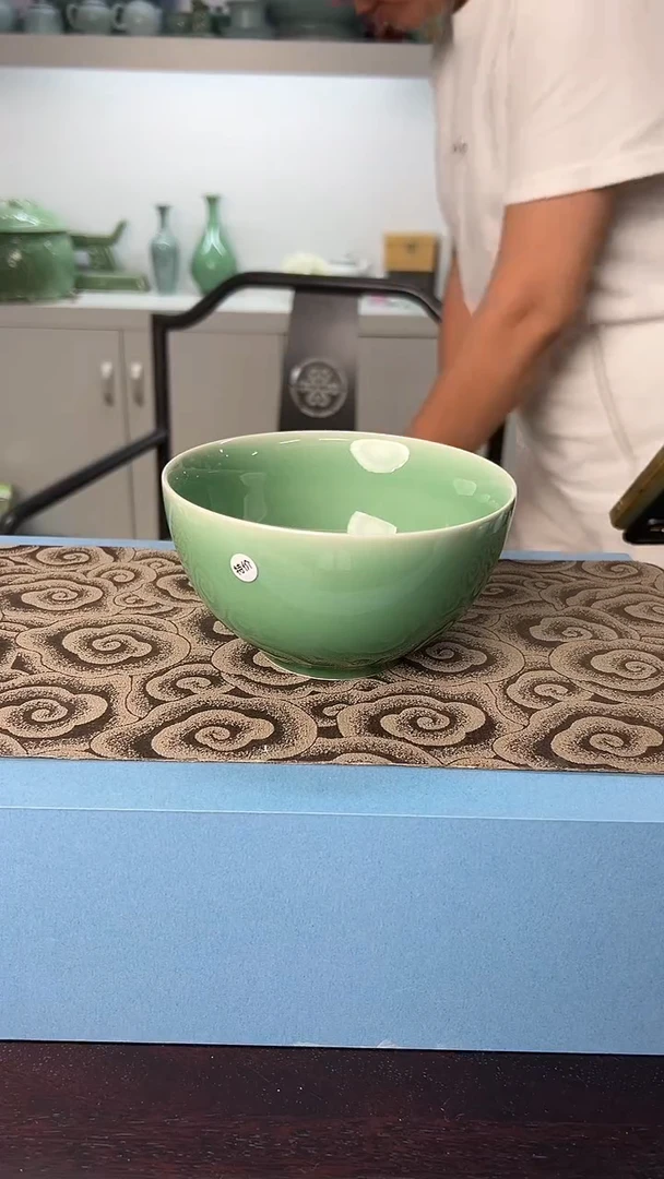 龙泉云间青瓷小米茶器
