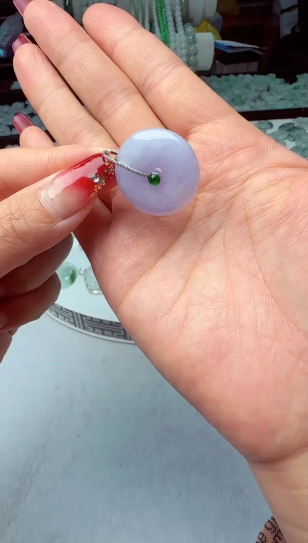 【闪购商品】翡翠颈饰18K金镶嵌/   PP///