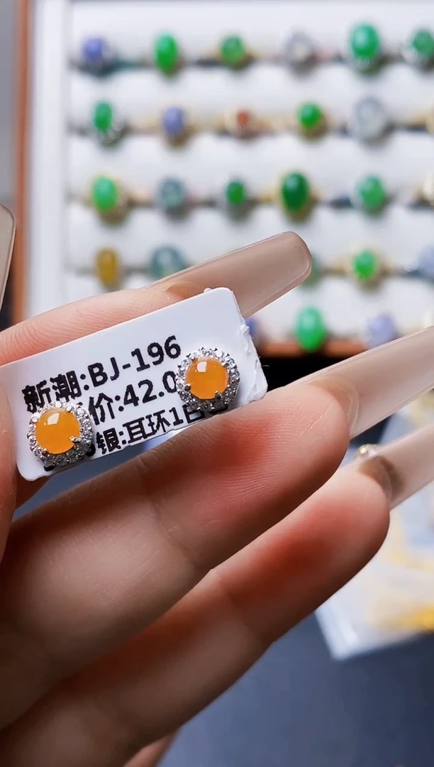 银S925镶嵌戒指翡翠1622