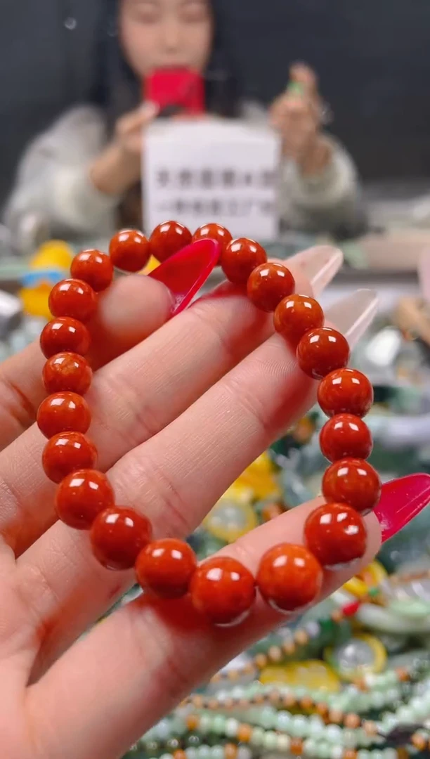 【闪购商品】翡翠颈饰未镶嵌8MM/U/翡翠A货一图一物