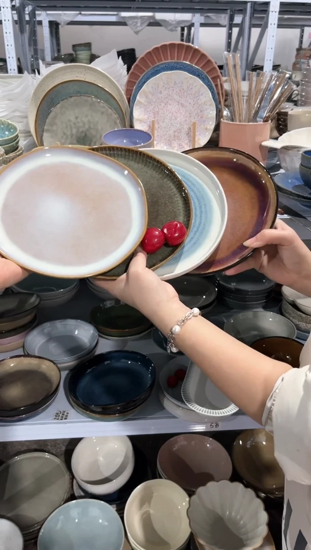 【闪购商品】瓷片外贸尾货瑕疵满20包邮X4 小盘组合