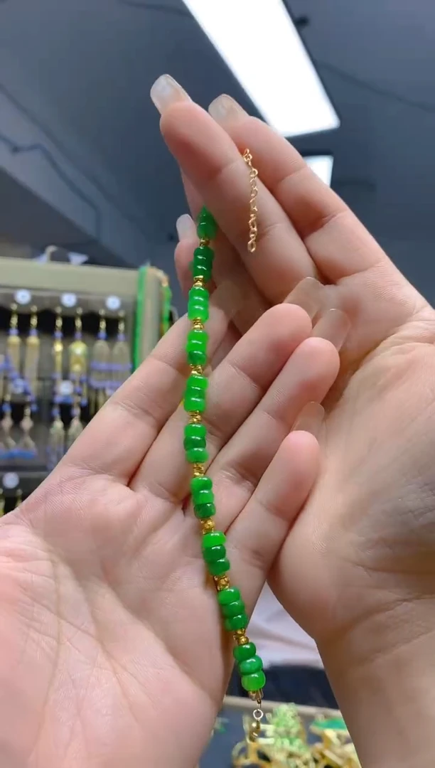 翡翠合金耳饰519翡翠手链