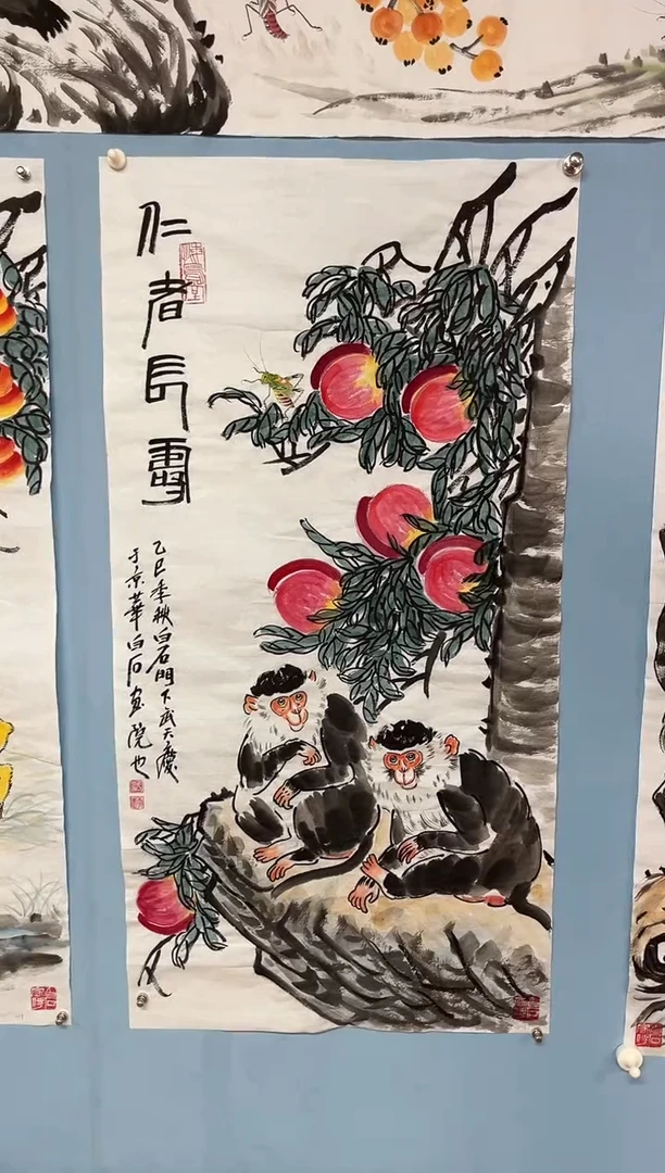 国画护**者武天庆仁者长寿