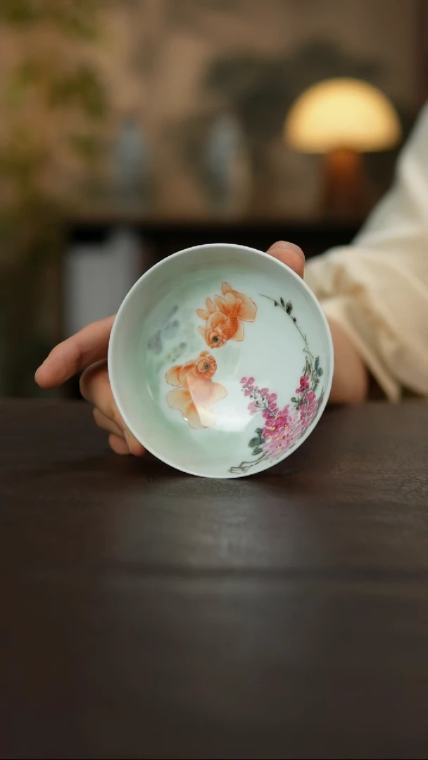 杯景德镇陶瓷杯碗柴烧多人