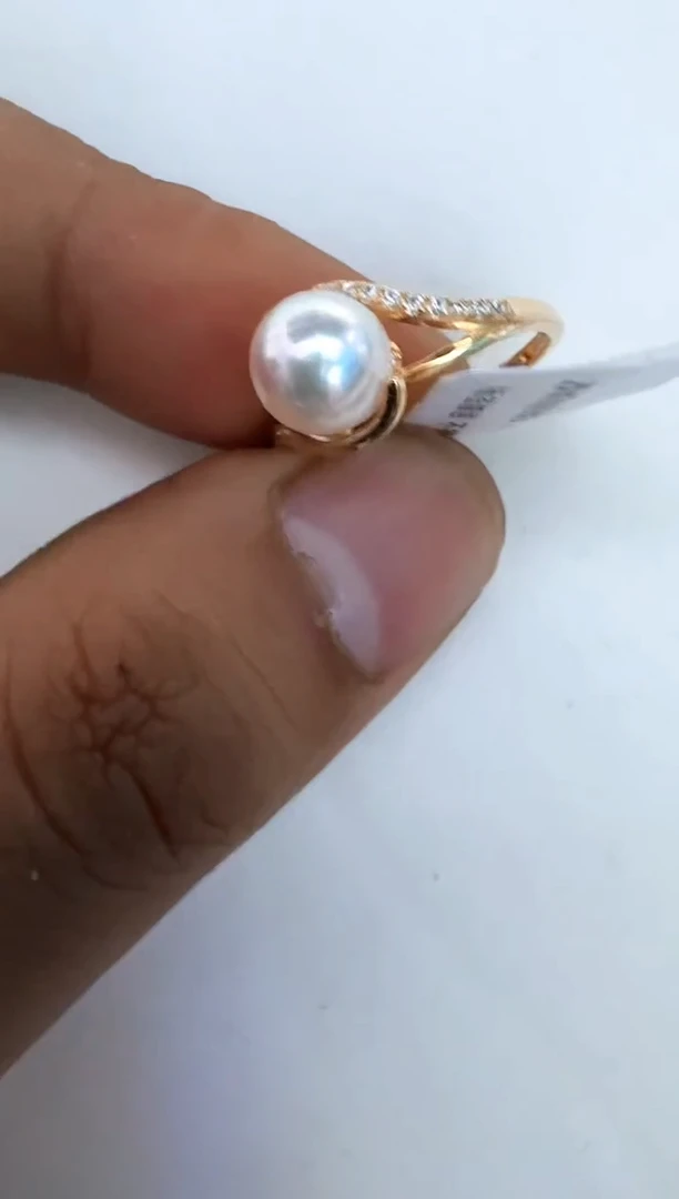 【闪购商品】海水珍珠戒指银S925镶嵌戒指