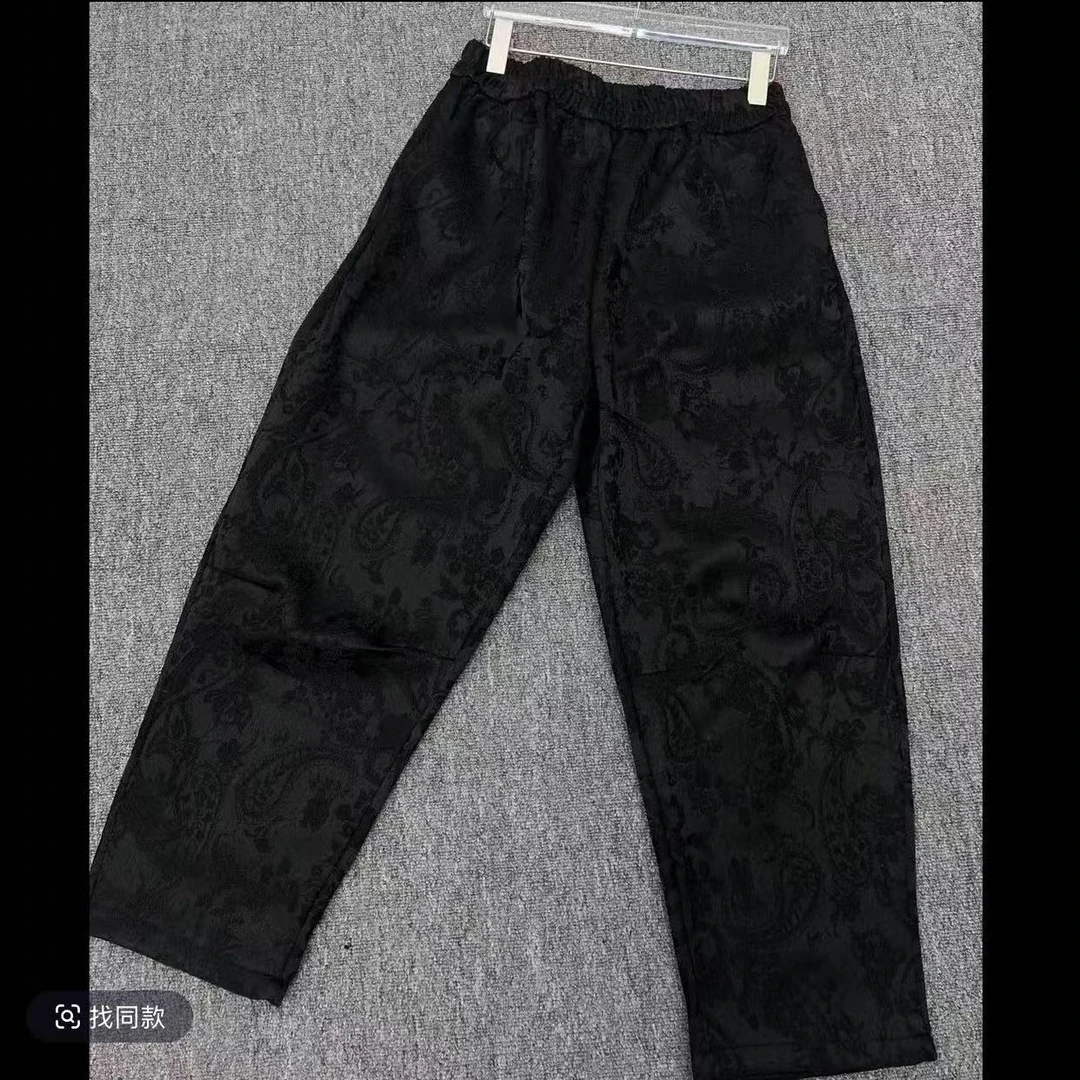 2025春季新款提花显瘦萝卜裤