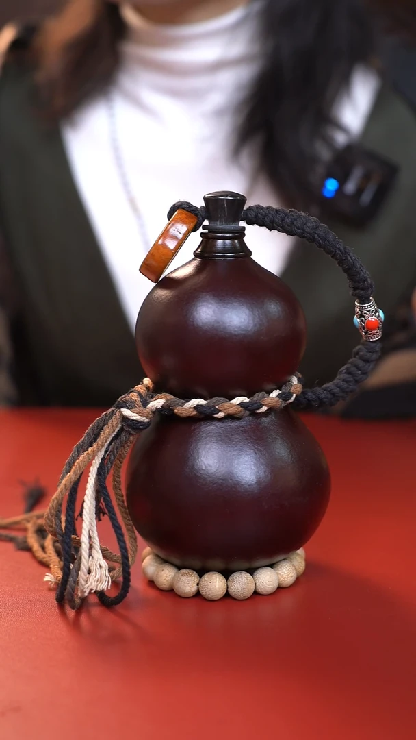 065手工大漆酒葫芦