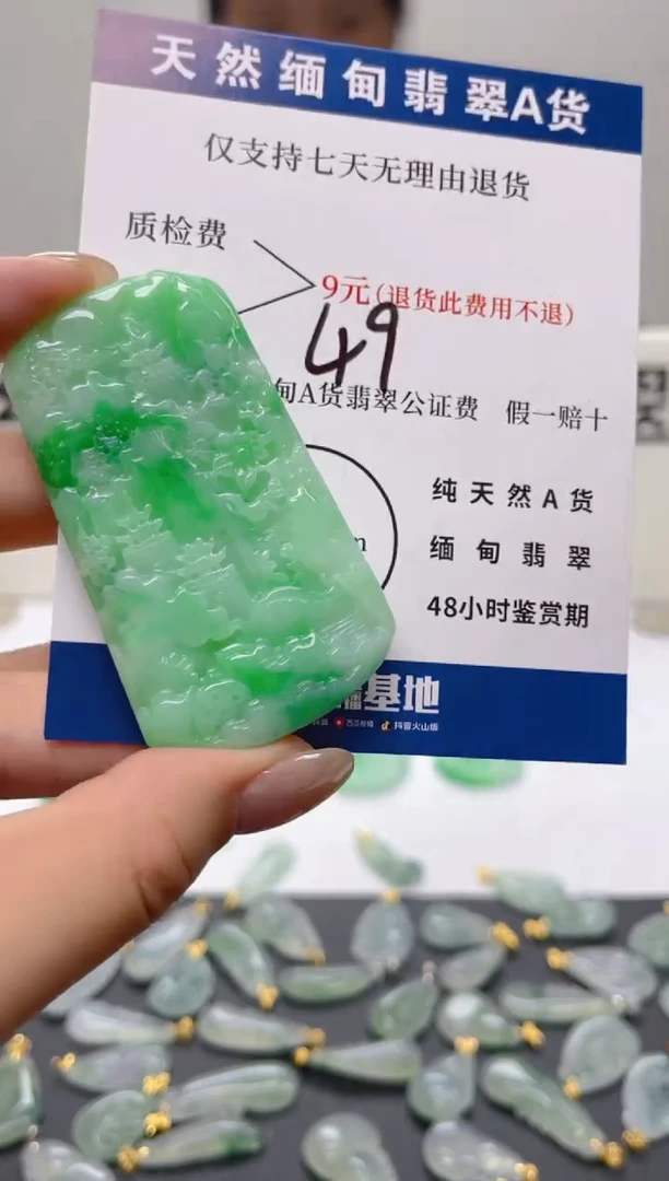 颈饰未镶嵌翡翠天然A货翡翠