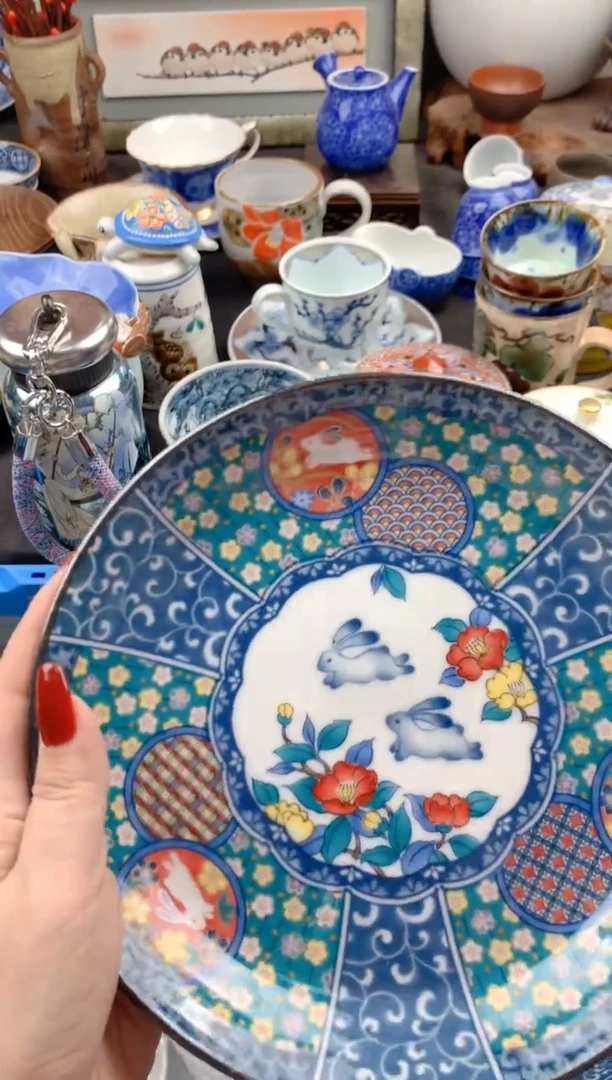 【闪购商品】瓷片20*4盘号九姑娘工艺品瓷器
