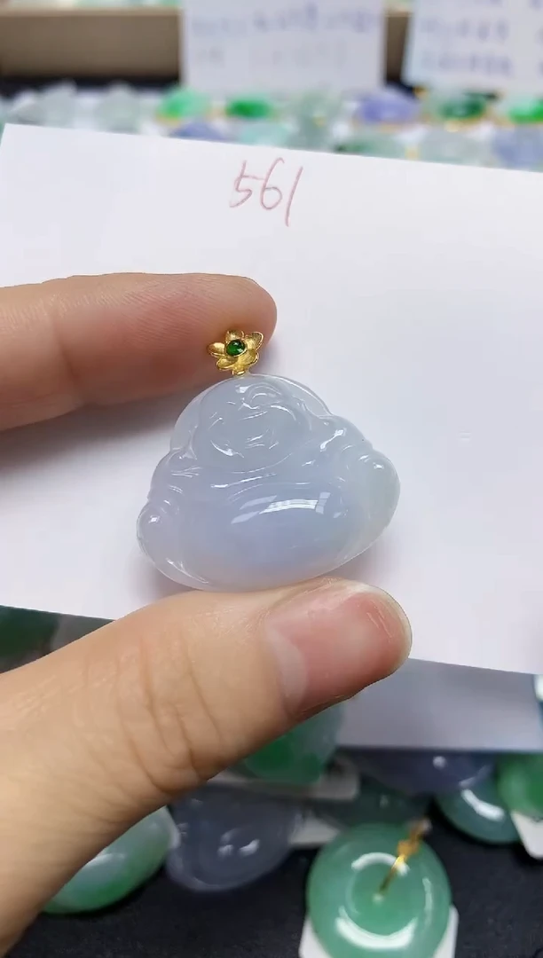 翡翠未镶嵌颈饰天然缅甸翡翠A货