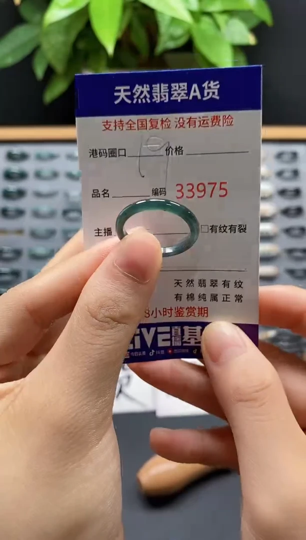 翡翠戒指未镶嵌天然翡翠戒圈3975