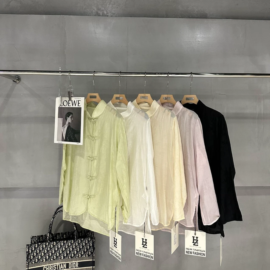 【寒泽自制】兰亭序”新中式高光提花衬衫5S19-xx