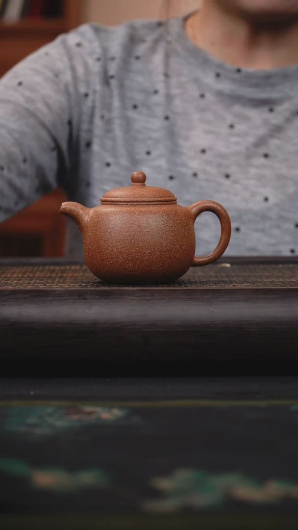 茶壶紫砂用****91号井嫩绿泥 匏樽