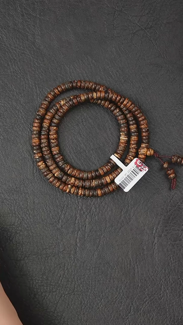 沉香手串惠安-算盘珠多圈-克重:21.4克