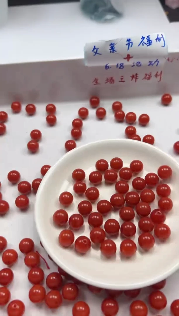 玛瑙/玉髓颈饰未镶嵌w2186满肉南红10mm*30颗