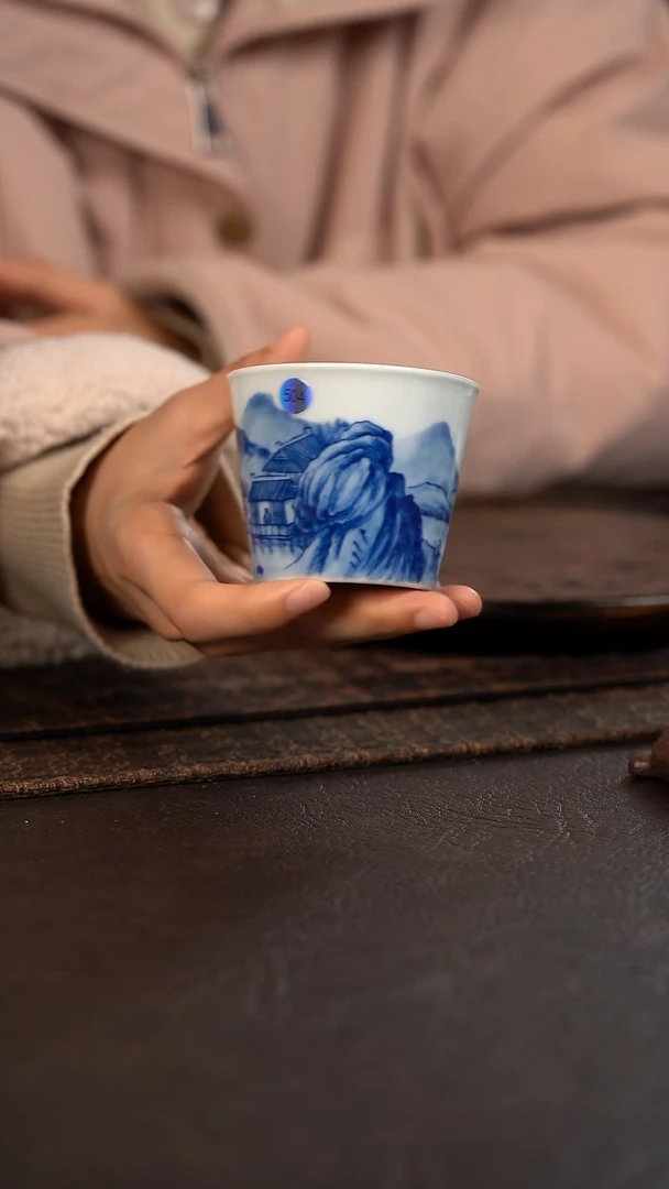 【闪购商品】杯504号HLX陶瓷山水可乐杯 随机