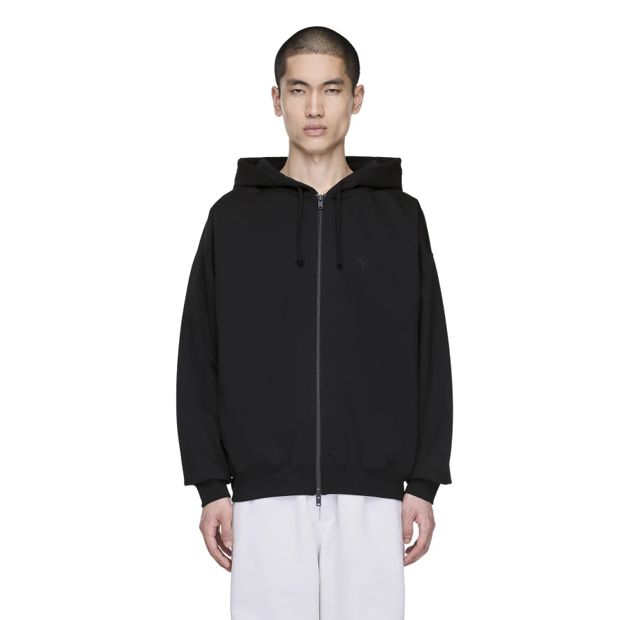 Y-3/Y-3（53-KA3107）黑色基础版休闲运动拉链开衫连帽卫衣外套