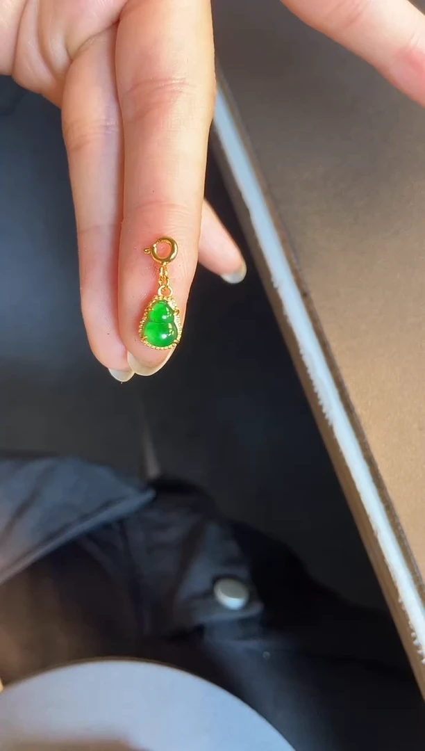 吊坠(不含链)银S925镶嵌翡翠1