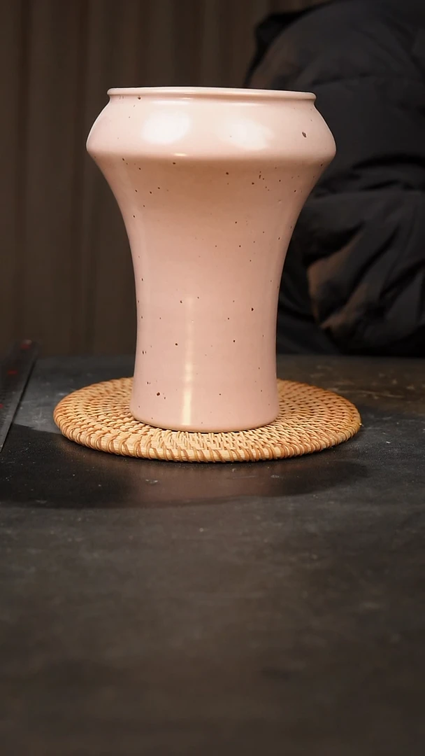 【闪购商品】瓷片泥泥手工花盆口11高20