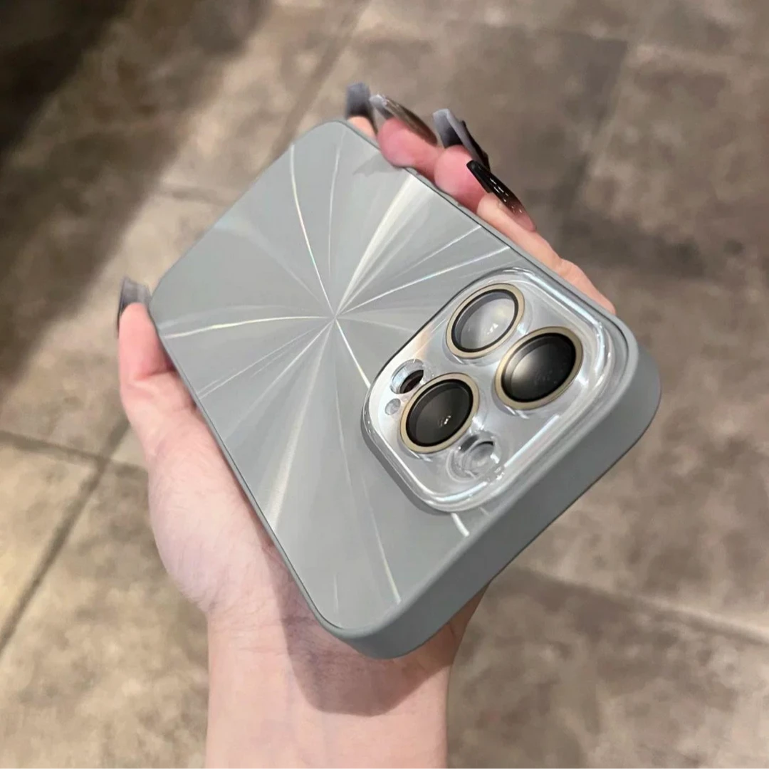 炫彩极光镭射CD纹适用苹果16promax手机壳iPhone15带镜头膜14硬13