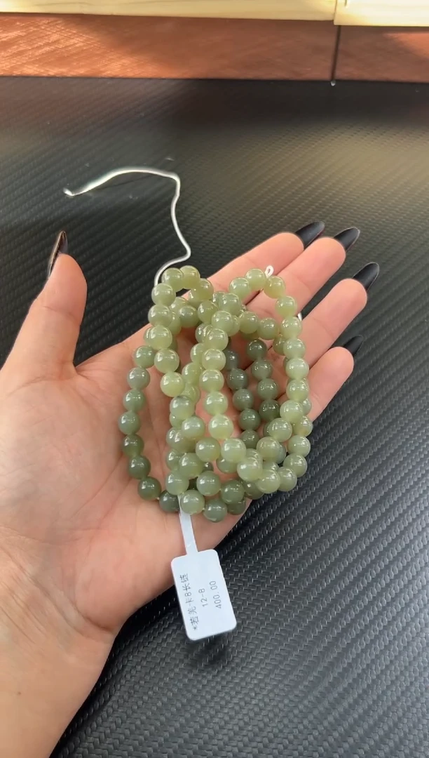 未镶嵌手串和田玉红*?若羌微色差卡8