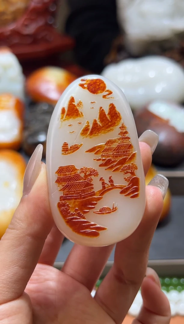 未镶嵌和田玉把件顺****6和田玉