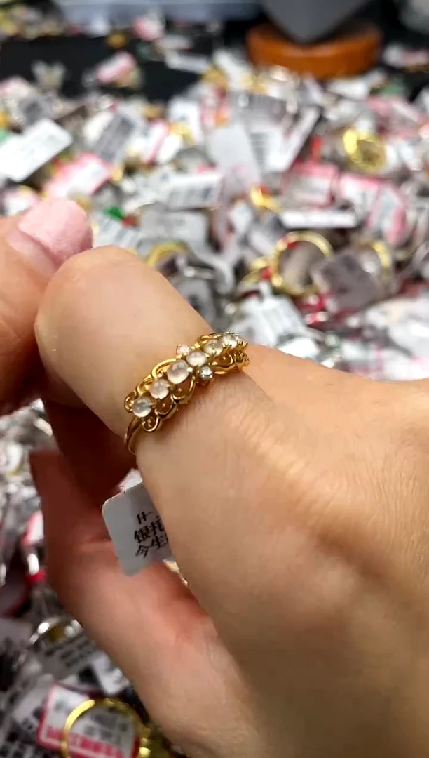 【闪购商品】翡翠戒指银S925镶嵌55555555    6