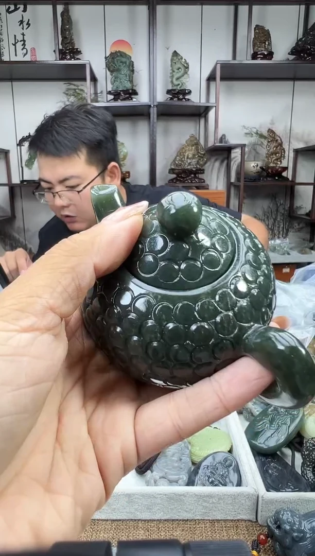 和田玉未镶嵌把件A**家413