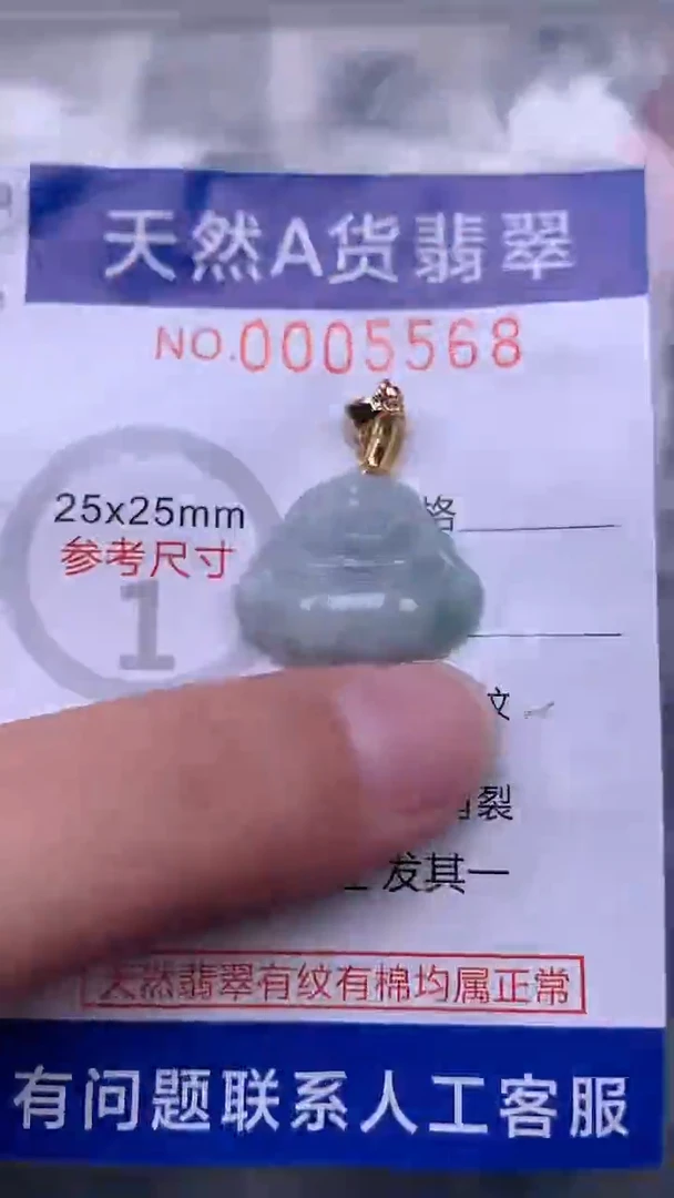 翡翠未镶嵌吊坠(不含链)1