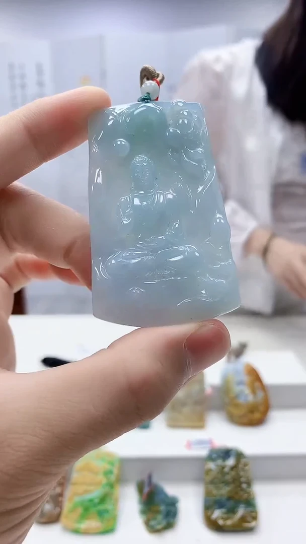 定制翡翠未镶嵌 4852bb-毛货挂件45