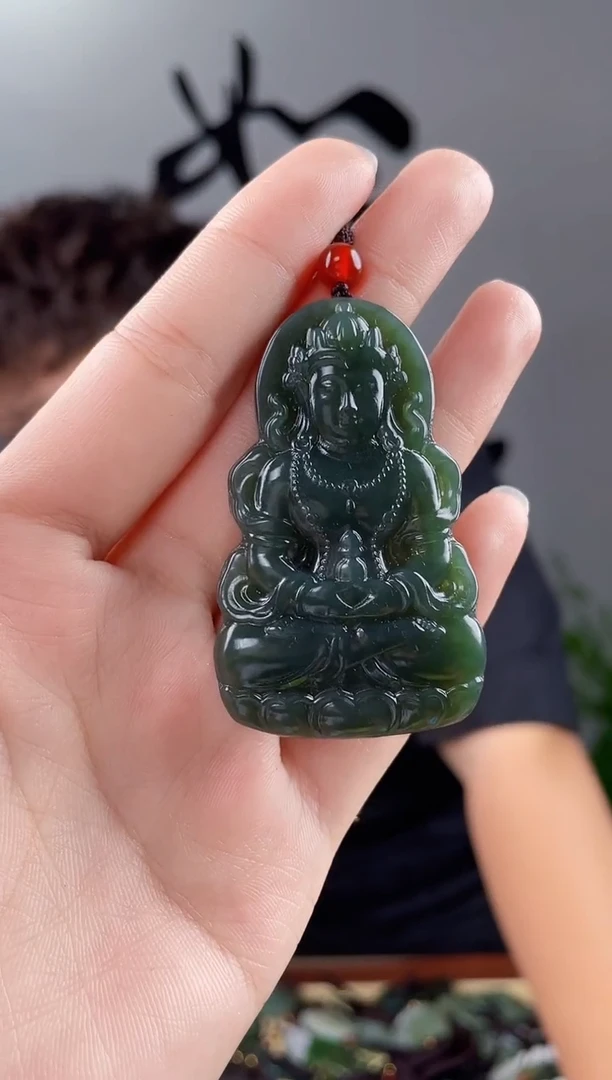 和田玉未镶嵌颈饰拍一发一，多样性发货