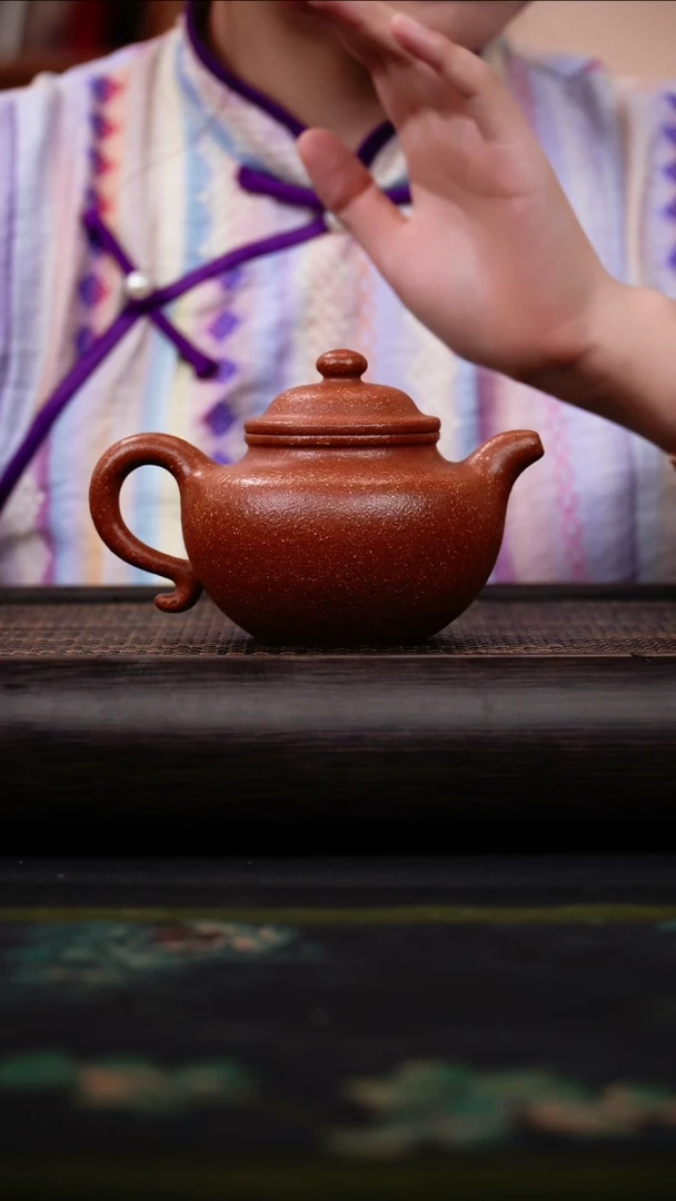 茶壶紫砂桂花砂 莲子壶