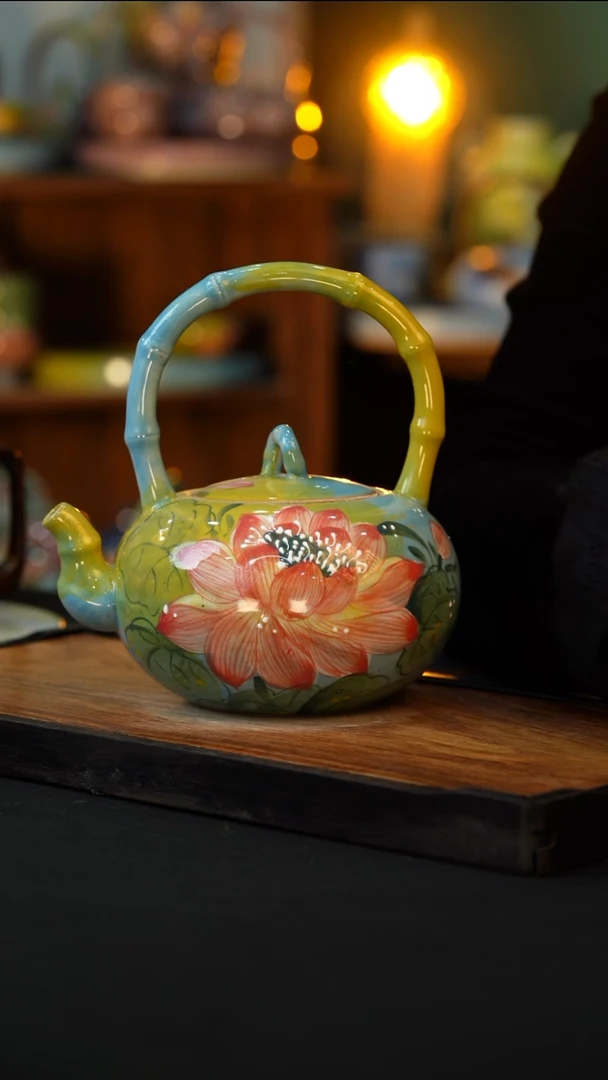 杯手绘心瓷陶瓷浮力