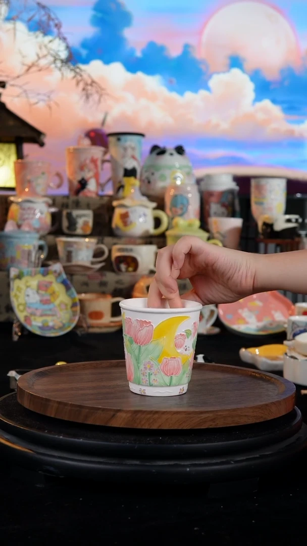 陶瓷便携款手工手绘景德镇陶瓷