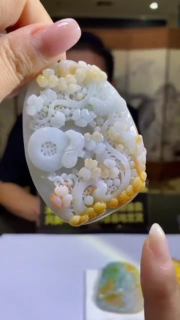 未镶嵌定制翡翠38/0924/W/花