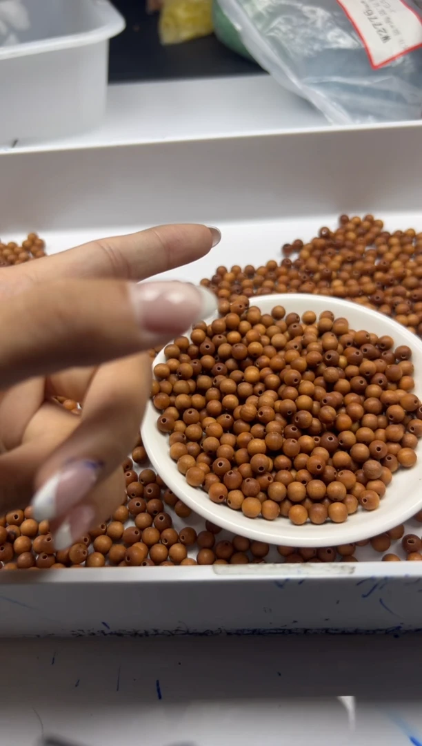 檀香木散珠w1469老山檀6mm*50颗三单随三通