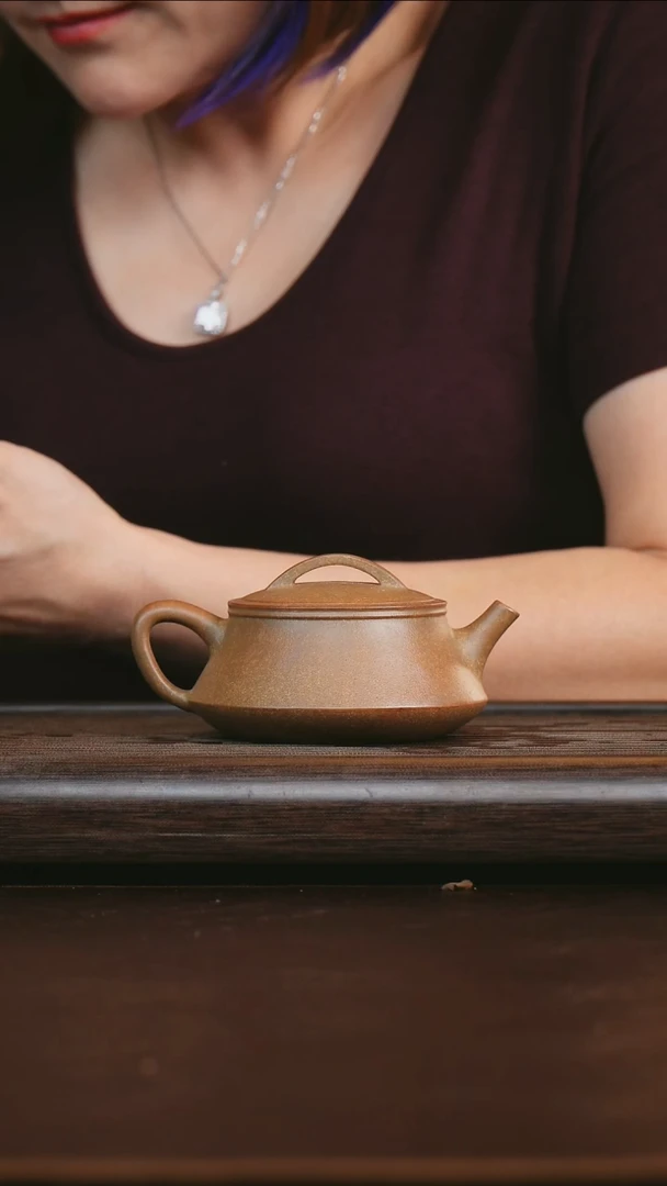 茶壶紫砂艺品紫砂 精选青段 瓦瓢180cc