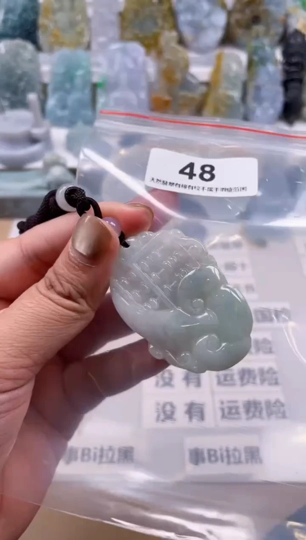 【闪购商品】翡翠颈饰未镶嵌天然缅甸A货翡翠48