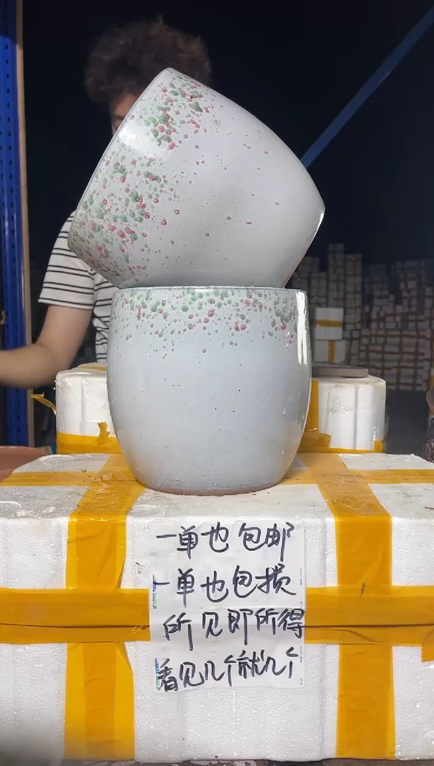 紫砂花盆紫砂花盆宜兴紫砂粗陶花盆20*20