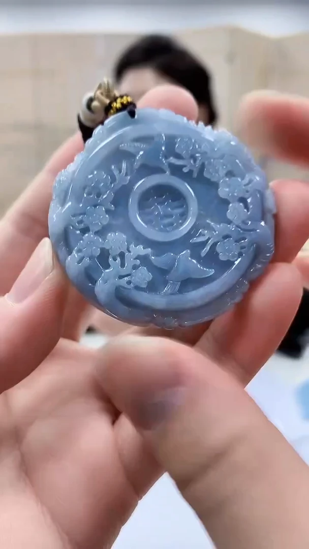 【闪购商品】定制翡翠未镶嵌4829bb-毛货挂件27